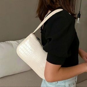 Vintage Croc Shoulder Purse